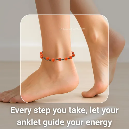 Miniatura 53 de Amazing Gemstone Crystal Anklet Ankle Bracelets for Women - Waterproof Beaded Healing Crystal Anklets, Plus Size Chakra Gemstone Bead Anklet