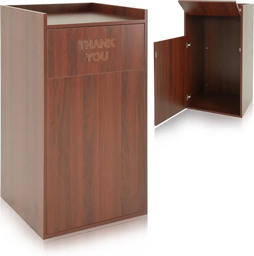 Miniatura 11 de Alpine Gabinete de basura para restaurante – Bote de basura comercial de 40 galones, receptáculo de basura interior con soporte para bandeja
