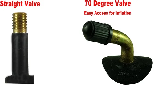Miniatura 4 de Tubo, 12"-1/2 x 2-1/4" Schrader recto o válvula Schrader en ángulo de 70 grados, válvula de 1.260 in de longitud. Bicicleta para niños, niños