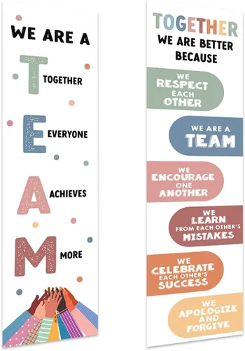 Miniatura 10 de Andaz Press Cartel grande de 13 x 48 pulgadas para aula con texto en inglés «Kindness Growth Mindset» para profesores, tablón de anuncios, Carteles
