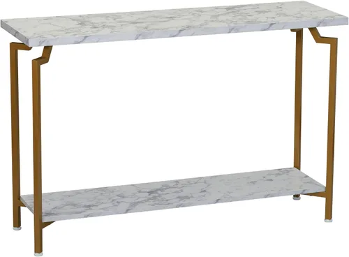 Miniatura 18 de Household Essentials Mesa de centro rectangular de hierro negro y oro
