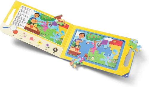 Miniatura 3 de Melissa & Doug Blue's Clues & You! Rompecabezas magnéticos para llevar (2 rompecabezas de 15 piezas)