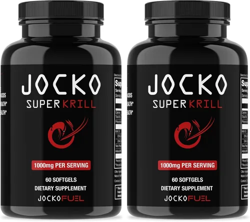 Miniatura 6 de Jocko Fuel Aceite de krill antártico Omega 3 Suplementos de ácidos grasos DHA y EPA - 1000 mg cápsulas blandas - Apoya las articulaciones