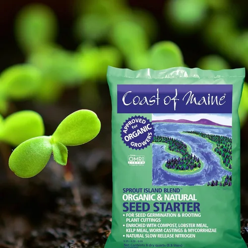 Miniatura 5 de Coast of Maine, 8qt (paquete de 4) Sprout Island Blend, iniciador de semillas orgánicas y naturales para germinación de semillas y esquejes