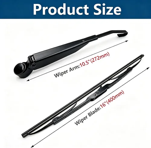 Miniatura 3 de Juego de brazo y escobilla de limpiaparabrisas trasero para Dodge Grand Caravan 2008-2019 / Chrysler Town & Country 2008-2016 Reemplazo de ventana