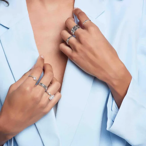 Miniatura 7 de Silpada Anillo 'Blue Whisper' con topacio y circonita cúbica en plata de ley