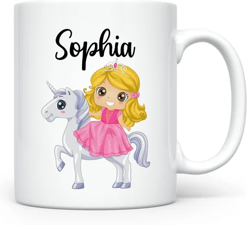 Miniatura 8 de Taza Personalizada para Niños, Niños, Niñas Taza Personalizada de Chocolate Caliente, Cacao, Café y Leche Regalo de Cumpleaños con Nombre D05