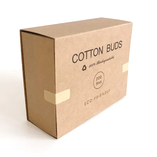 Miniatura 8 de Hisopos de algodón de bambú, 400 unidades, capullos de algodón vegano, palillos de madera natural con doble punta, hisopos de algodón orgánico