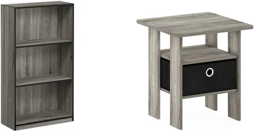 Miniatura 8 de Furinno 99736DBR - Estantería básica de 3 niveles, color café oscuro