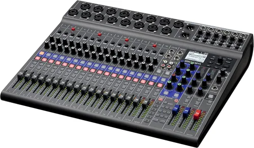 Miniatura 7 de Zoom LiveTrak L-20 Mezclador/Grabadora Multipista para músicos, 20 entradas/22 canales, 6 salidas de auriculares/monitor, interfaz de audio USB