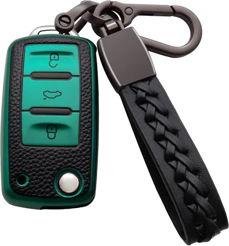 Miniatura 7 de Funda para Llavero VW de TPU Suave Premium con Llavero Carcasa Protección de 360 Grados Compatible con VW Volkswagen Jetta Golf Polo MK6 Passat Azul