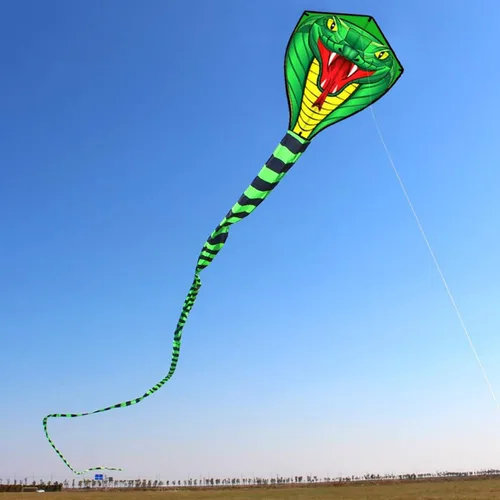 Miniatura 2 de HENGDA KITE Cometas de serpiente de gran potencia con línea voladora Cometa deportiva divertida al aire libre