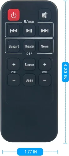 Miniatura 5 de RMT-HSB318 RMTHSB318 Reemplazo de control remoto para Insignia Barra de sonido Barra de sonido Altavoz de cine en casa NS-HSB318 NSHSB318