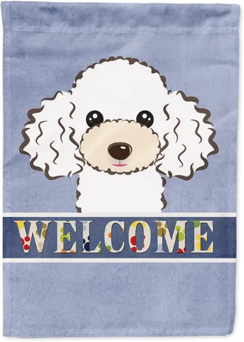 Miniatura 64 de Caroline's Treasures BB1405GF Bandera de jardín de bienvenida de bulldog inglés, Bandera de buzón azul, bandera decorativa para el patio, obra