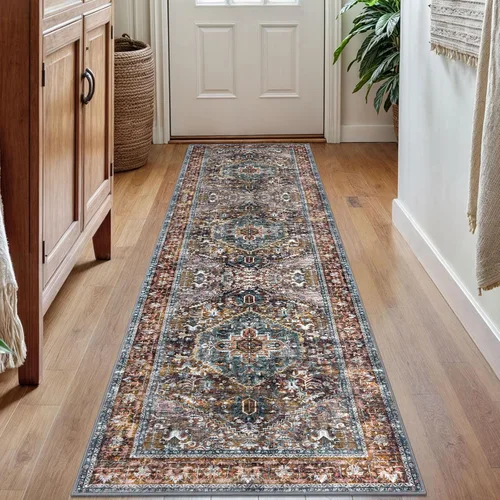 Miniatura 194 de KOZYFLY Alfombra Pequeña de Área 2x3 Pies Alfombras para Entrada Lavable Boho Alfombra de Entrada Antideslizante Tapete de Puerta Interior Entrada