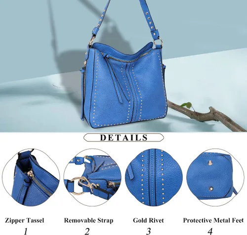 Miniatura 6 de Montana West Bolso de hombro oculto para mujer bolso cruzado de moda