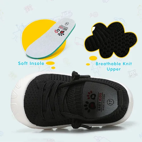 Miniatura 2 de Zapatos deportivos para niños y niñas pequeños, zapatos para caminar descalzos, zapatos de tenis ligeros y transpirables para los primeros bebés