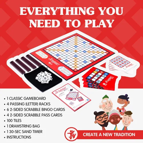Miniatura 8 de Juegos de palabras Joy for All para personas mayores - Scrabble clásico y bingo - Fáciles de leer y agarrar - Juegos de mesa para adultos mayores