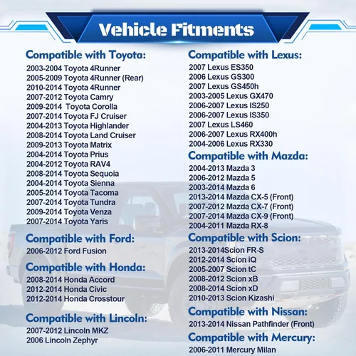 Miniatura 3 de 85330-60190 Bomba para Lavaparabrisas, Compatible con Toyota Lexus Mazda Honda Scion, Reemplaza OEM 85330-21010 85330-AE010 85330-60180