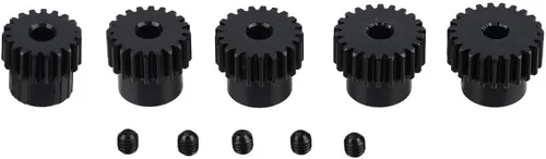 Miniatura 7 de Juego de engranajes de piñón de actualización de acero endurecido 48P: 19T 20T 21T 22T 23T ajuste 0.125 in (1/8 pulgadas) eje de motor RC