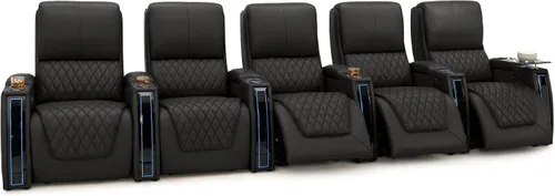 Miniatura 15 de Seatcraft Apex Zero-Gravity CoolZero - Asiento de cine en casa de cuero italiano, reposacabezas eléctrico, lumbar eléctrico, reclinable eléctrico