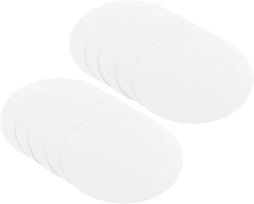 Miniatura 20 de PATIKIL Papel de cartón redondo de 2 pulgadas, 50 unidades de círculos de disco en blanco para decoración de fiestas, manualidades, manualidades