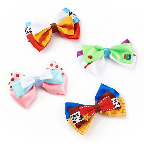 Miniatura 2 de Pinzas para el pelo de 4 pulgadas para niñas pequeñas, 4 piezas, juguete de dibujos animados, accesorios para el cabello, decoraciones de fiesta