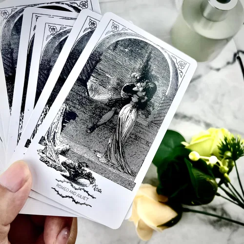 Miniatura 3 de [Romeo & Julieta] Baraja de cartas Oráculo de amor, cartas de tarot con significado en ellas, Oracle Deck responde todo sobre el amor