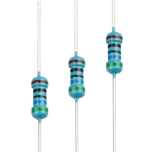 Miniatura 85 de 100pcs 1 ohm Resistor 1/4w (0.25 W) Resistencia fija de película metálica de tolerancia ±1%, múltiples valores de resistencia opcional