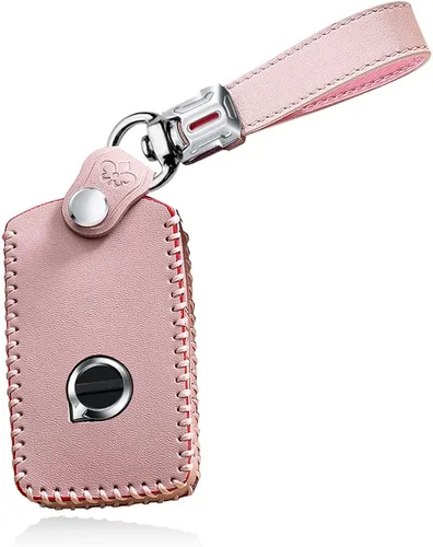 Miniatura 9 de 2022 Funda de llave de cuero para llavero de protección para Volvo XC40 XC60 XC90 S90 V90 Funda de llave inteligente con llaveros Accesorios Funda