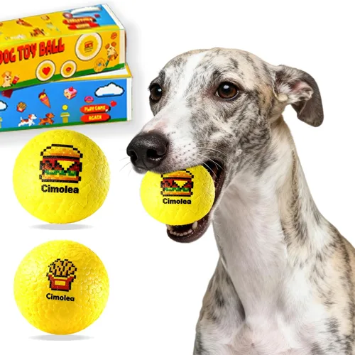 Miniatura 10 de Pelotas de tenis para perros, juguetes interactivos para perros masticadores agresivos, juguete indestructible para mantenerlos ocupados, juguetes
