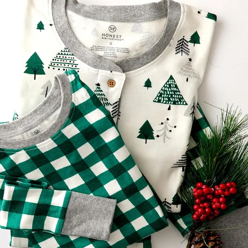 Miniatura 4 de HonestBaby - Pijama familiar navideña de algodón orgánico