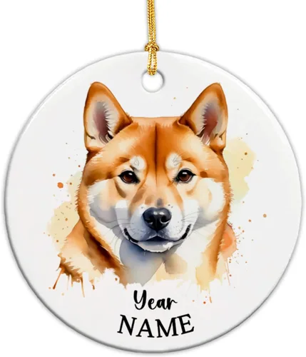 Miniatura 17 de Adorno de Navidad personalizado para perro Airedale, adorno de cerámica para hombres y mujeres, adornos de cerámica personalizados para perros