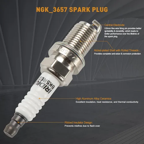 Miniatura 7 de Paquete de 6 bobinas de encendido UF242 y bujía de iridio IZFR5K11 compatible con Honda Accord Odyssey 3.0L 3.5L V6, Acura CL TL 3.2L V6 Reemplazar