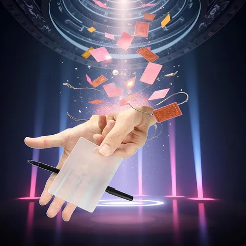 Miniatura 6 de BWESOO 2 piezas de trucos de magia de cerca de accesorios mágicos, tarjeta perspectiva distorsión magia, tarjetas mágicas trucos accesorios