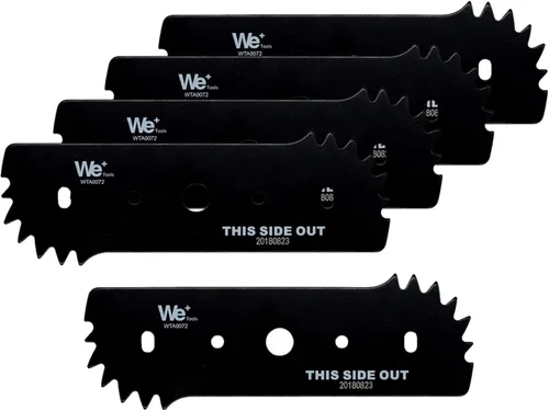 Miniatura 8 de Cuchilla de repuesto de bordeadora eléctrica de 7.5 pulgadas con arandelas de montaje, compatible con Worx WA0034 para WG895 y WG896 WTA0077
