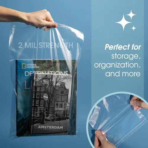 Miniatura 6 de Spartan Industrial - Bolsas con cremallera de 2 x 8 pulgadas de largo (100 unidades) - Bolsas de polietileno transparentes con cierre de 2 mil