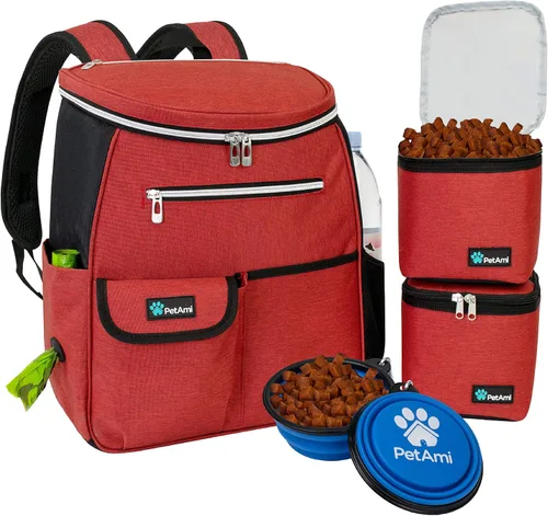 Miniatura 9 de PetAmi - Bolsa de viaje para perros con mochila, bolsas para perros aprobadas por aerolíneas para viajar, bolsa de pañales para cachorros, azul mar