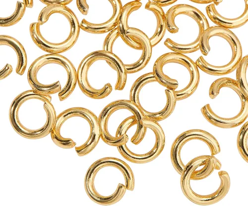 Miniatura 15 de DanLingJewelry 1000 anillos de salto abiertos de acero inoxidable 304 calibre 17 de 0.394 in para hacer joyas, conectores de joyería, encontrar