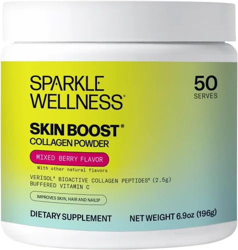 Miniatura 14 de Sparkle Wellness VERISOL Péptidos de colágeno hidrolizados Bioactivos Suplemento de polvo de colágeno con vitamina C para la salud de la piel