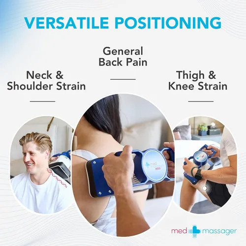 Miniatura 3 de MedMassager Body Massager Plus Unidad de terapia de masaje de tejido profundo, doble velocidad, relajación portátil y alivio - Reduce el dolor