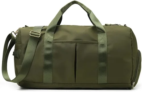 Bolsa de gimnasio pequeña para mujeres y hombres, bolsa de entrenamiento para deportes y escapadas de fin de semana, bolsa de lona impermeable con