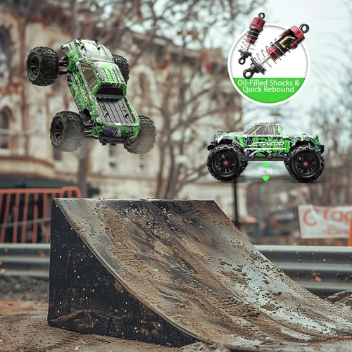 Miniatura 3 de Jetwood 1/16 Coche Rápido de Control Remoto para Adultos, Coches RC Eléctricos 4WD RTR, Regalos de Camiones RC de Alta Velocidad para Niños, RC