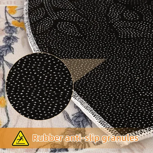 Miniatura 5 de Alfombras de baño bohemias Half Circle, antideslizantes, lavables a máquina, semiredondas, bohemias, retro, para baño, cocina, dormitorio, bañera