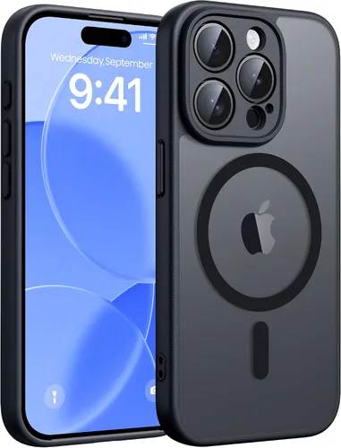 Miniatura 64 de FNTCASE - Funda para iPhone 16 Pro: magnética, mate, translúcida, de grado militar, protectora contra caídas, resistente, fina, duradera y a prueba