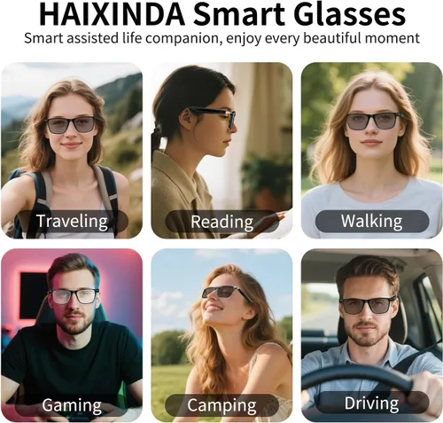 Miniatura 6 de AI Smart Glasses with ChatGPT, Bluetooth Glasses for Women & Men, Free App, AI Translation Glasses with 164 Languages, Photochromic Lenses