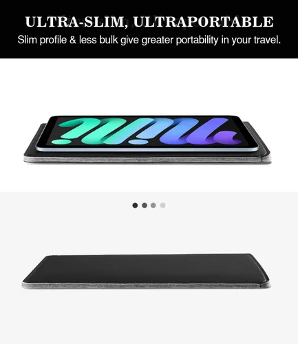 Miniatura 3 de MoKo Funda para Tablet de 7-8 Pulgadas, Maletín de Cuero PU Estuche Delgado y Elegante Compatible con Nuevo iPad Mini (A17 Pro) 8.3" 2024, iPad Mini