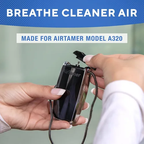Miniatura 5 de AirTamer Cartucho emisor de iones negativos de repuesto para purificador de aire personal, fabricado para AirTamer modelo A320 (negro)