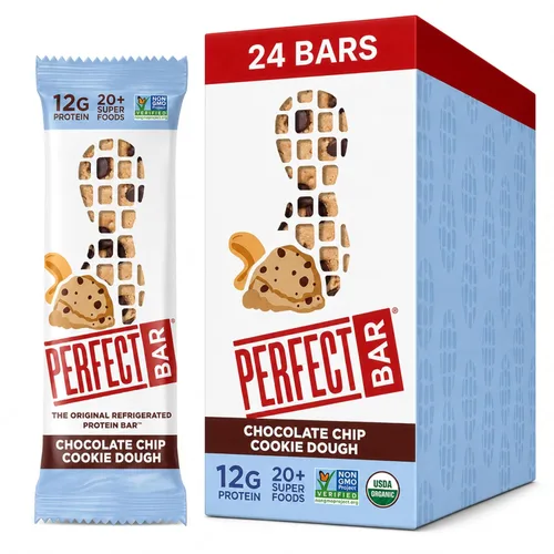 Miniatura 9 de Perfect Bar - Barra de proteínas con crujiente de frutas, frutos rojos mixtos y mantequilla de nueces, snack de proteínas, sin gluten, sin soya, sin