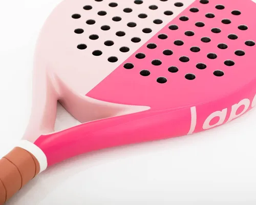 Miniatura 6 de LAPAT Raqueta de pádel con bolsa de cubierta, superficie de carbono con espuma viscoelástica EVA, raquetas de pádel ligeras, tenis POP Rosa Miami